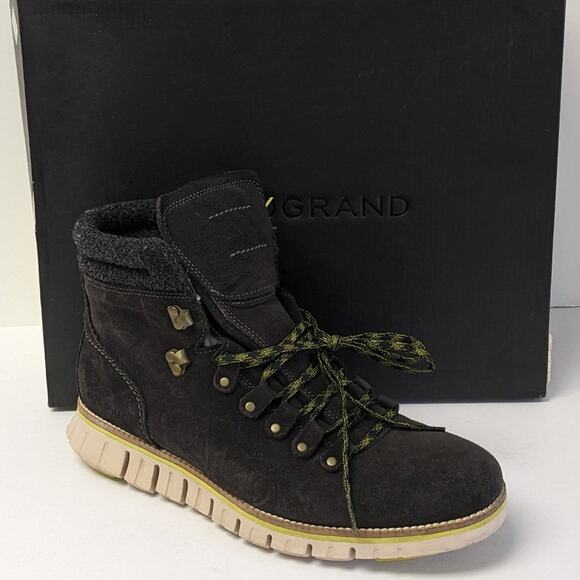 Cole Haan Zerogrand Hiker Boots, Midnight Grey Suede, Men's 9 M - Picture 1 of 6